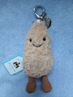 Jellycat Amuseables Peanut Bag Charm NWT